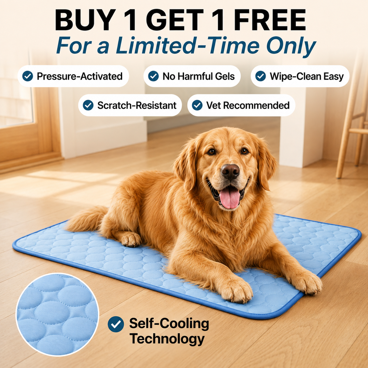 CoolPaws™ Cooling Mat for Dogs & Cats