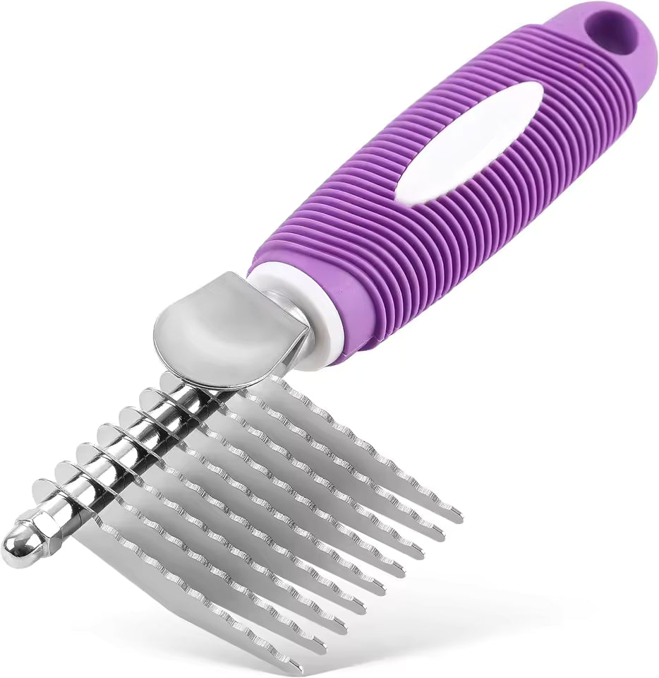 Pet Dematting Rake Comb for Dogs & Cats