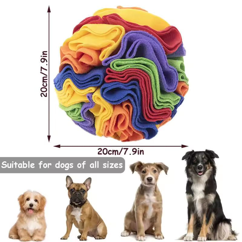 Interactive Felt Ball Dog Toy – Mental Stimulation & Nose Work