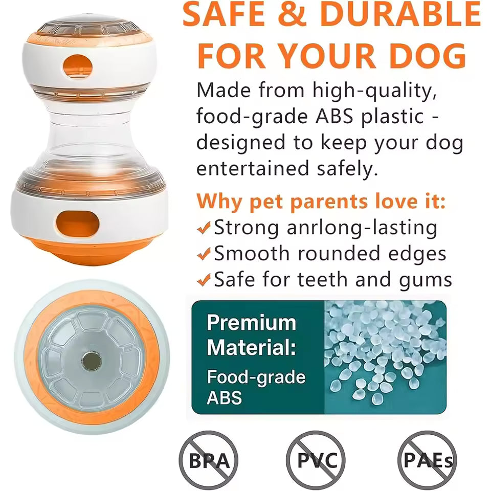 Interactive Dog Treat Dispenser Ball – Durable Puzzle Chew Toy
